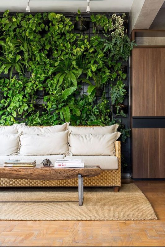 29 idées de mur végétal d'intérieur pour faire une jungle urbaine dans sa maison 19