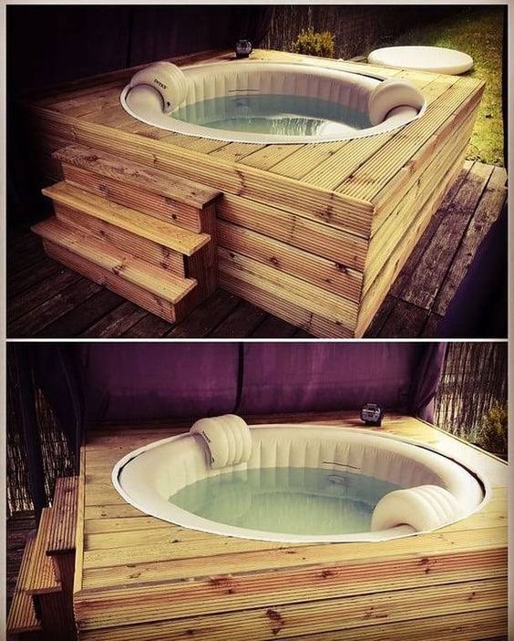 29 top idées & tutos d'habillages de jacuzzi gonflables 1 29 top idées & tutos d'habillages de jacuzzi gonflables 1