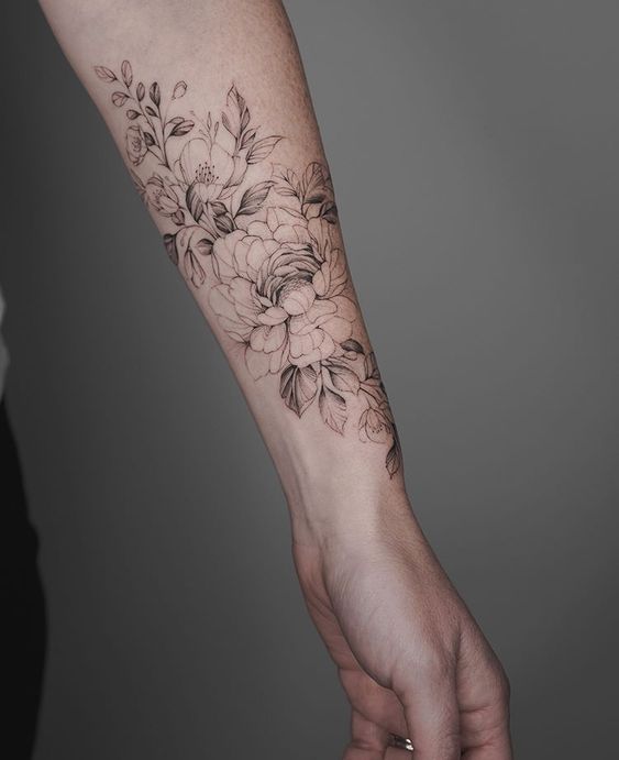 100 top idées de tatouages fleur 59
