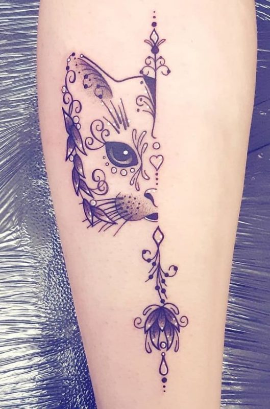 100 idées de tatouages pour les amoureux des chats 12 100 idées de tatouages pour les amoureux des chats 12