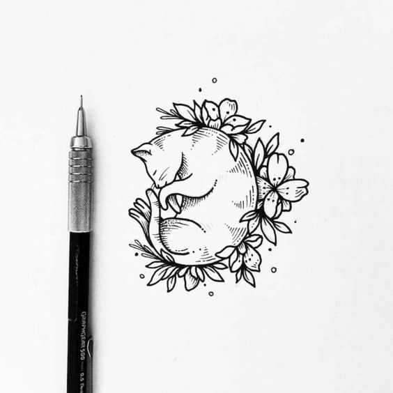 100 idées de tatouages pour les amoureux des chats 13 100 idées de tatouages pour les amoureux des chats 13