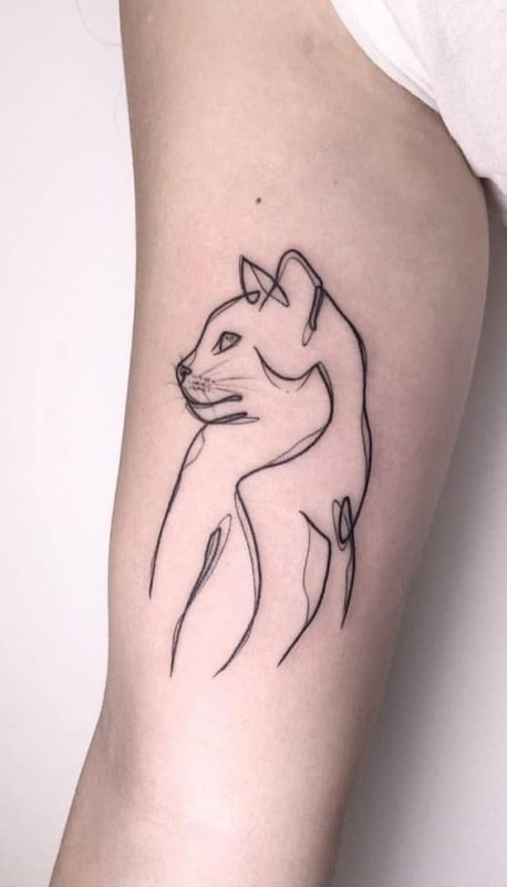 100 idées de tatouages pour les amoureux des chats 21 100 idées de tatouages pour les amoureux des chats 21