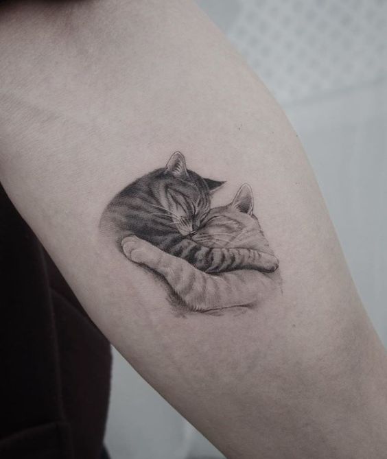 100 idées de tatouages pour les amoureux des chats 34 100 idées de tatouages pour les amoureux des chats 34