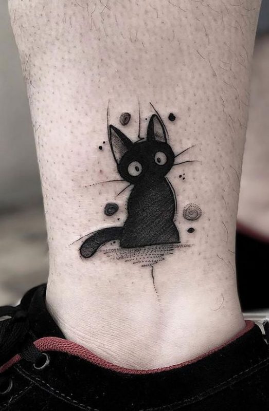 100 idées de tatouages pour les amoureux des chats 38