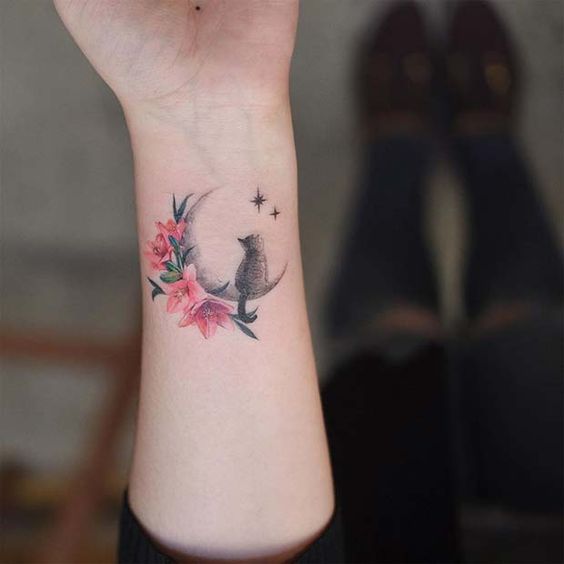 100 idées de tatouages pour les amoureux des chats 44 100 idées de tatouages pour les amoureux des chats 44