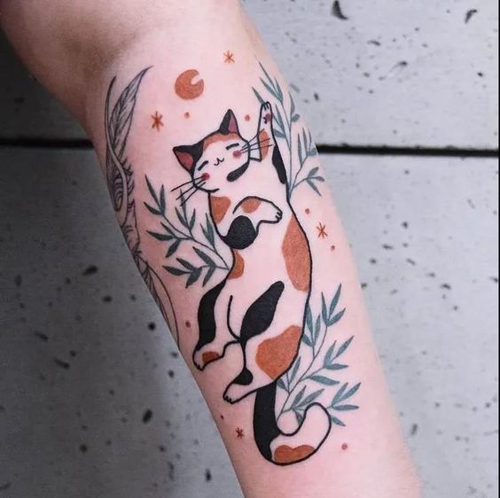 100 idées de tatouages pour les amoureux des chats 47 100 idées de tatouages pour les amoureux des chats 47