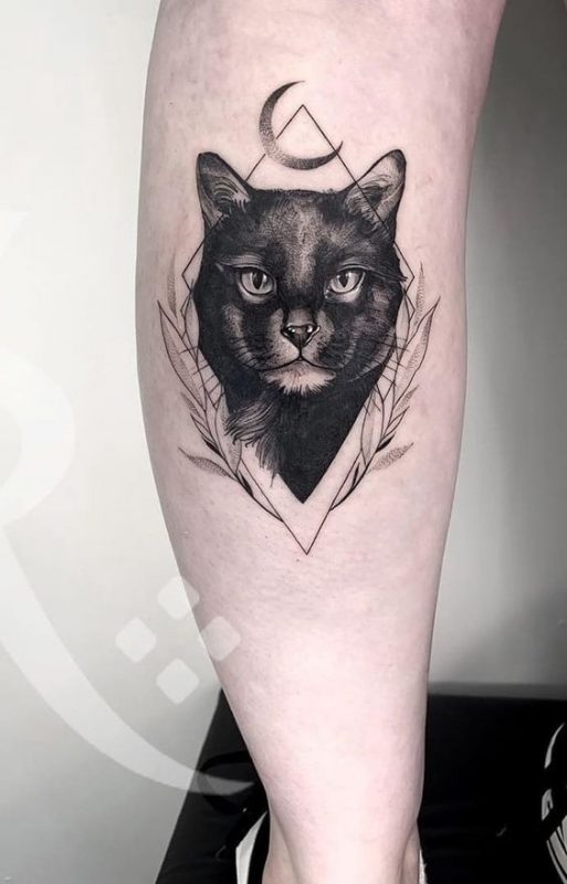 100 idées de tatouages pour les amoureux des chats 50