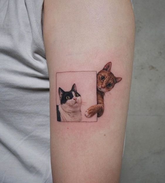 100 idées de tatouages pour les amoureux des chats 56 100 idées de tatouages pour les amoureux des chats 56
