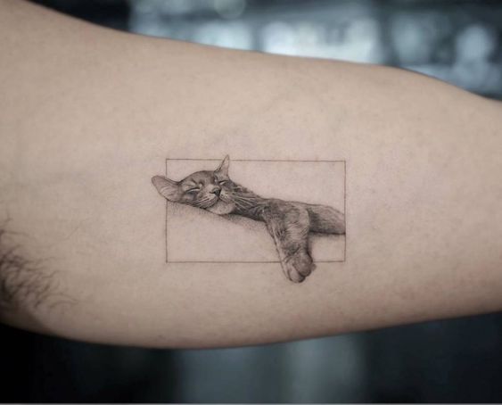 100 idées de tatouages pour les amoureux des chats 59 100 idées de tatouages pour les amoureux des chats 59