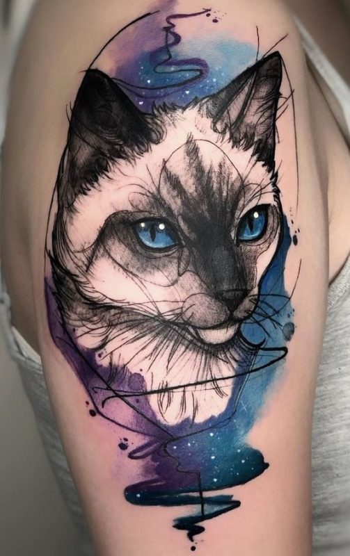 100 idées de tatouages pour les amoureux des chats 65 100 idées de tatouages pour les amoureux des chats 65