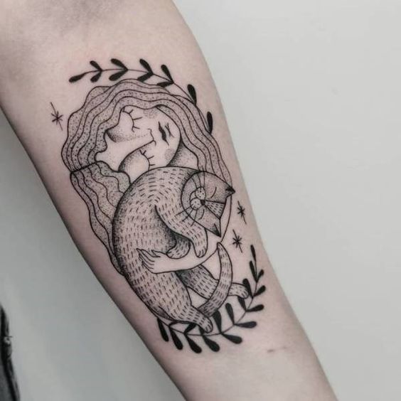 100 idées de tatouages pour les amoureux des chats 69 100 idées de tatouages pour les amoureux des chats 69