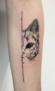 100 idées de tatouages pour les amoureux des chats 96