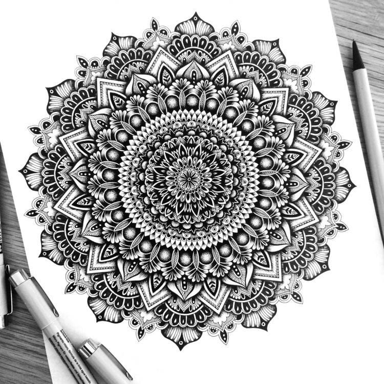 100 top idées de dessins & coloriages mandala 13