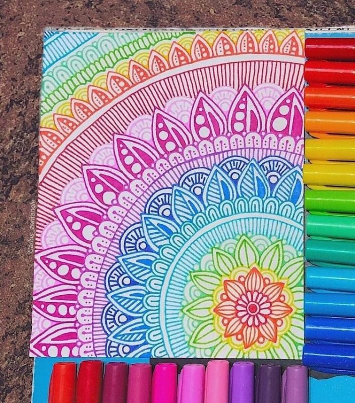 100 top idées de dessins & coloriages mandala 16