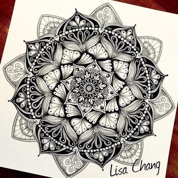 100 top idées de dessins & coloriages mandala 23