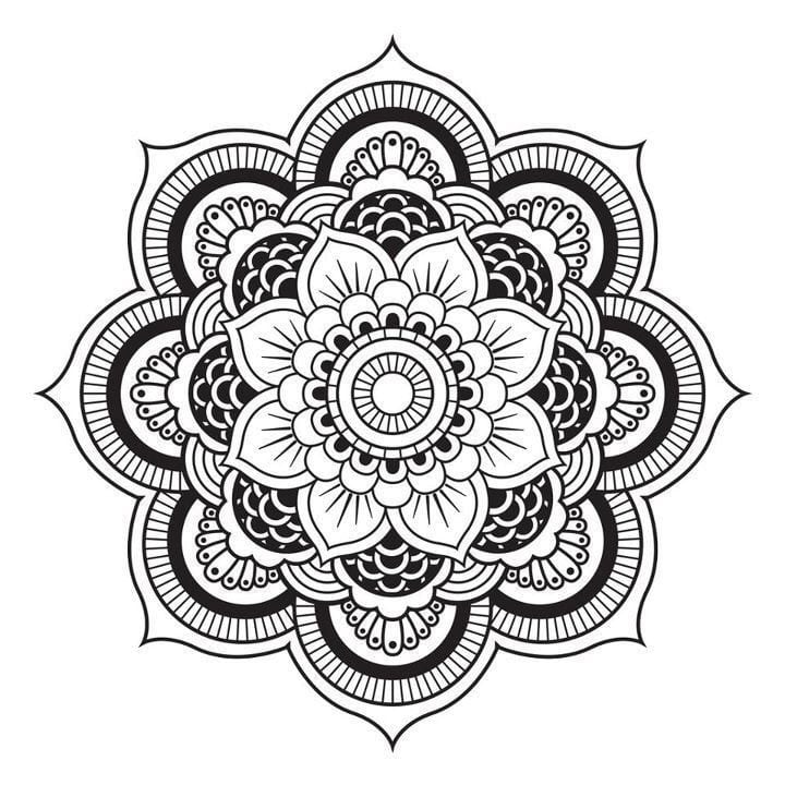 100 top idées de dessins & coloriages mandala 32