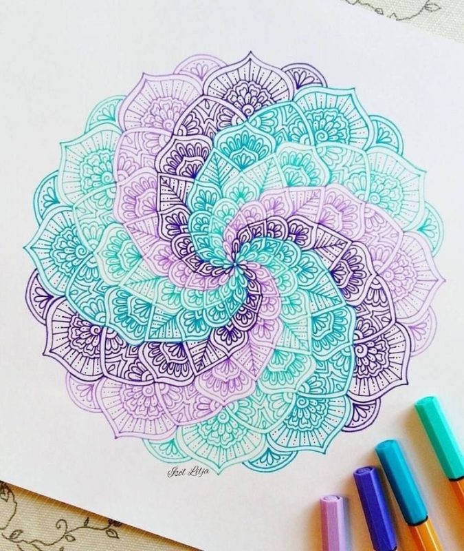 100 top idées de dessins & coloriages mandala 37