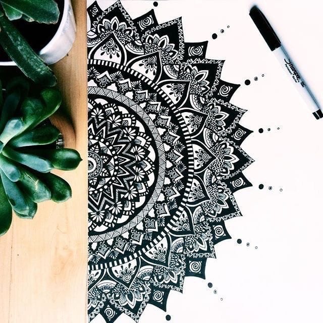 100 top idées de dessins & coloriages mandala 40