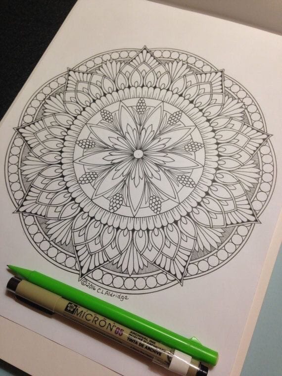 100 top idées de dessins & coloriages mandala 6