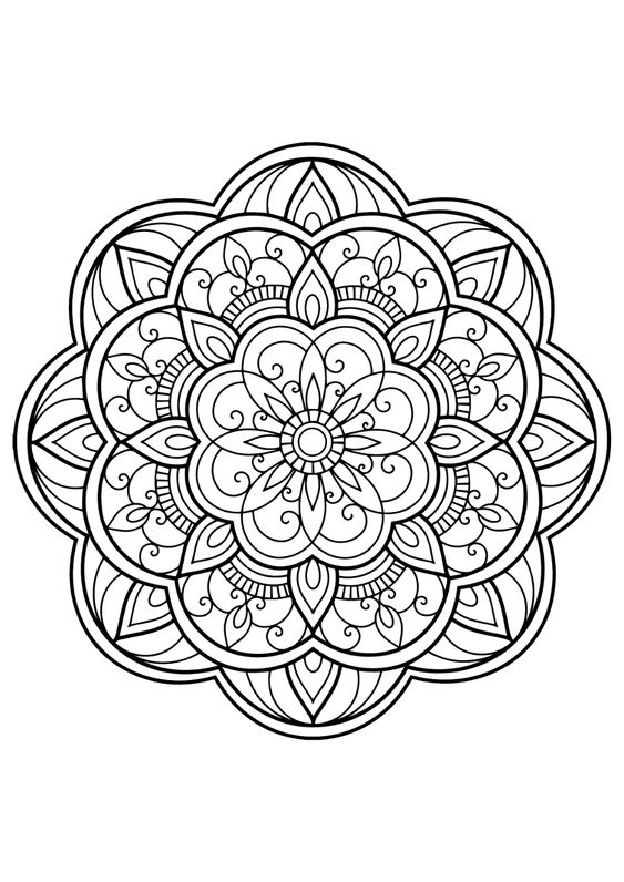 100 top idées de dessins & coloriages mandala 57