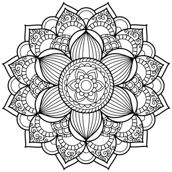 100 top idées de dessins & coloriages mandala 60