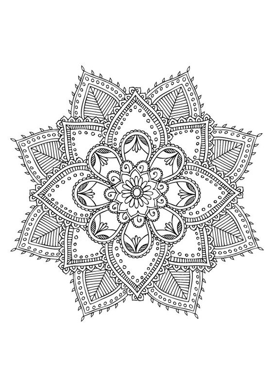 100 top idées de dessins & coloriages mandala 73