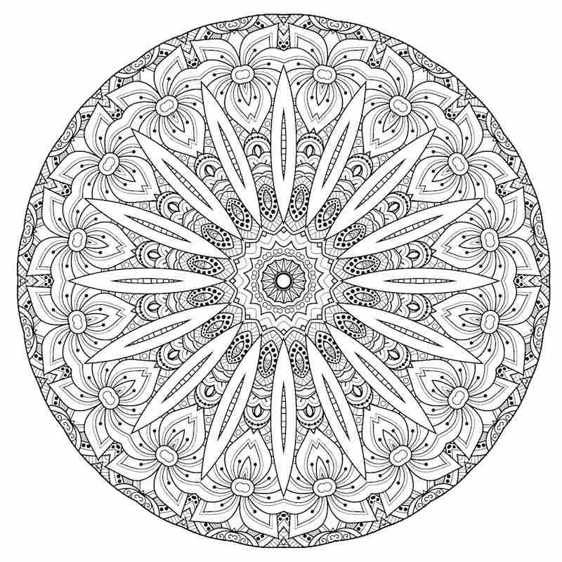 100 top idées de dessins & coloriages mandala 74
