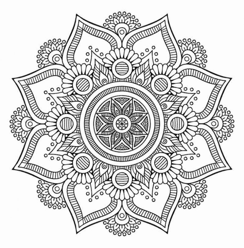 100 top idées de dessins & coloriages mandala 75