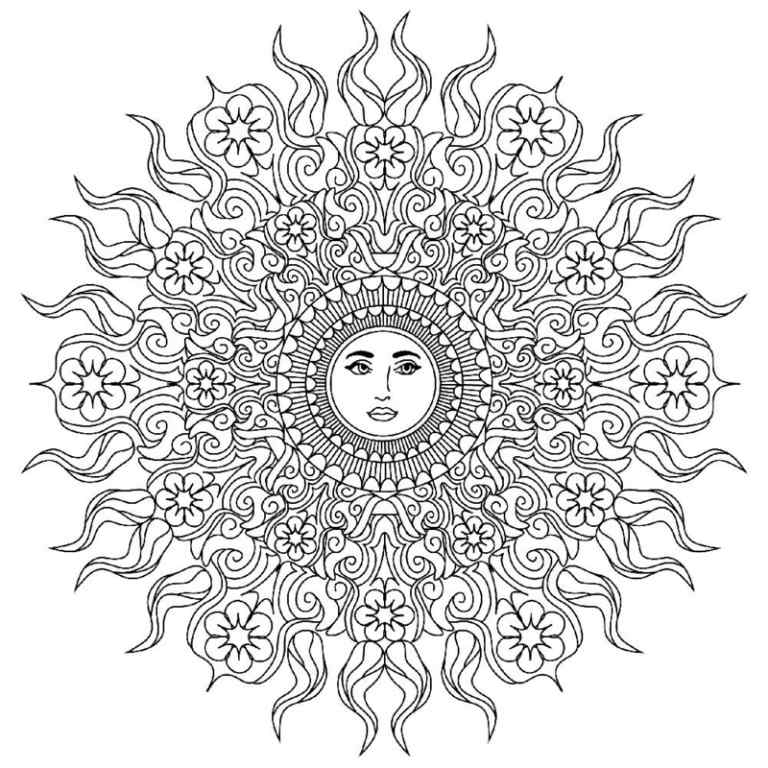 100 top idées de dessins & coloriages mandala 76