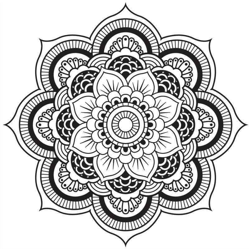100 top idées de dessins & coloriages mandala 84