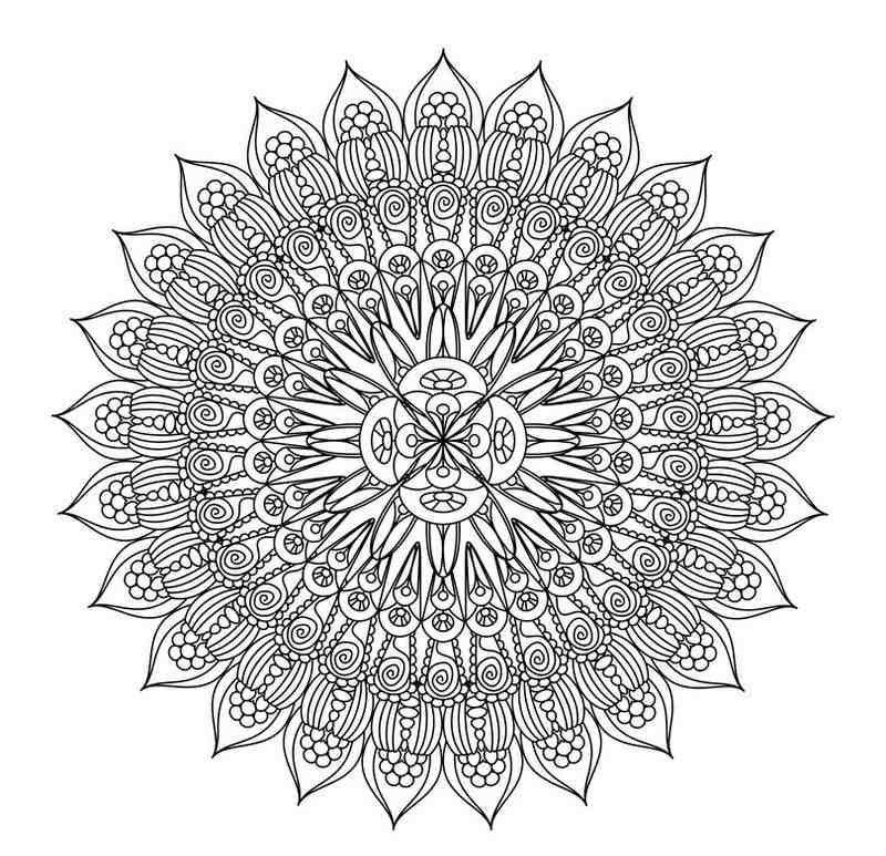 100 top idées de dessins & coloriages mandala 85