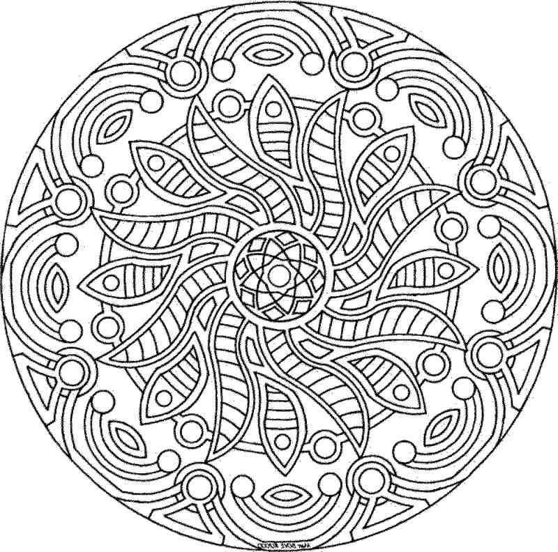 100 top idées de dessins & coloriages mandala 89