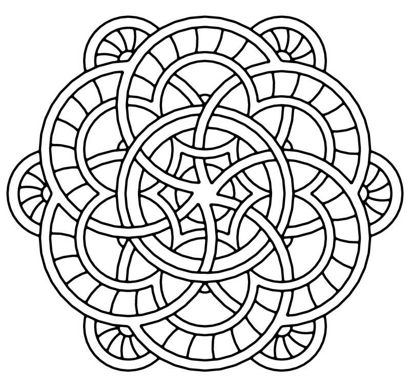 100 top idées de dessins & coloriages mandala 90