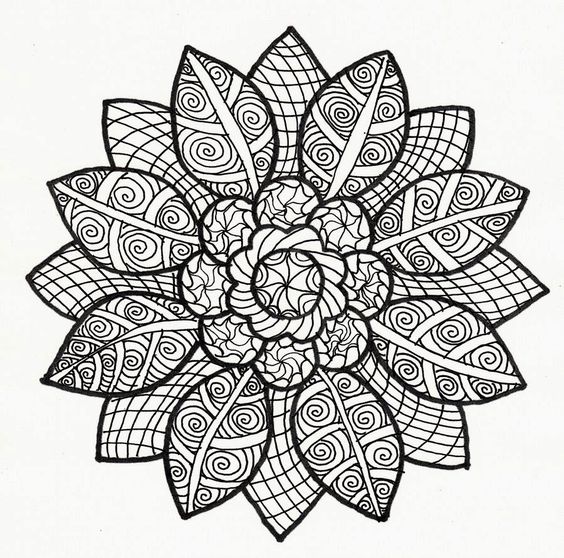 100 top idées de dessins & coloriages mandala 95