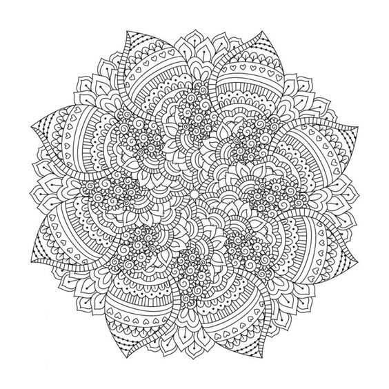 100 top idées de dessins & coloriages mandala 102