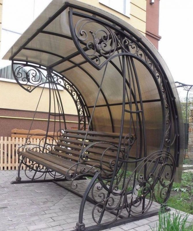 24 idées de beaux bancs d'extérieur suspendus 7