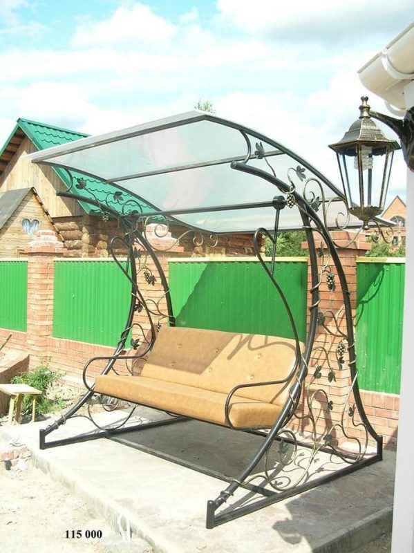 24 idées de beaux bancs d'extérieur suspendus 12