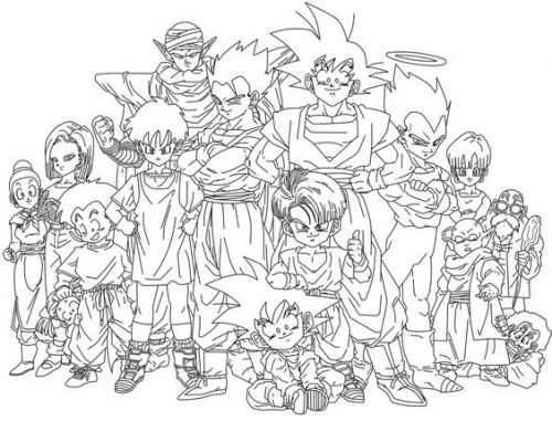 100 top idées de coloriages Dragon Ball Z