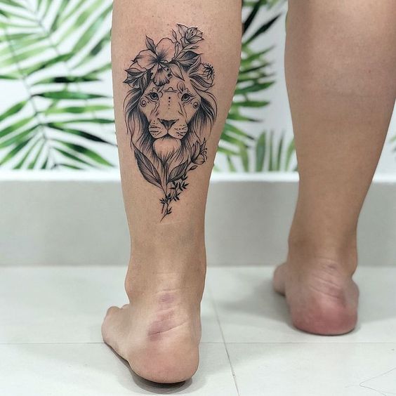 100 top idées de tatouages lion femme 15