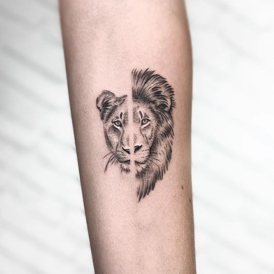 100 top idées de tatouages lion femme 33