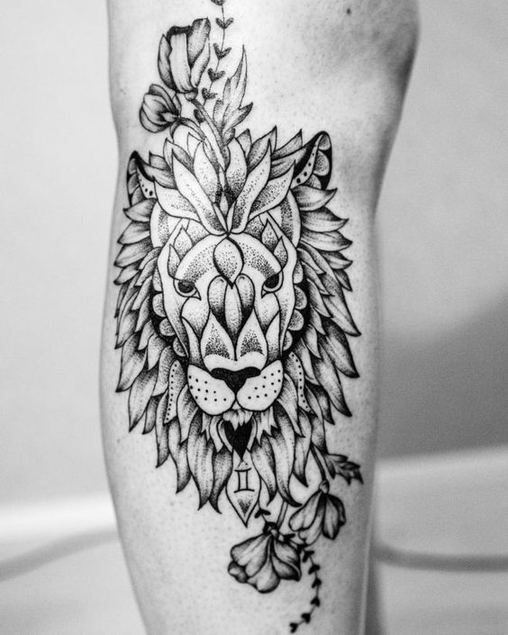 100 top idées de tatouages lion femme 53