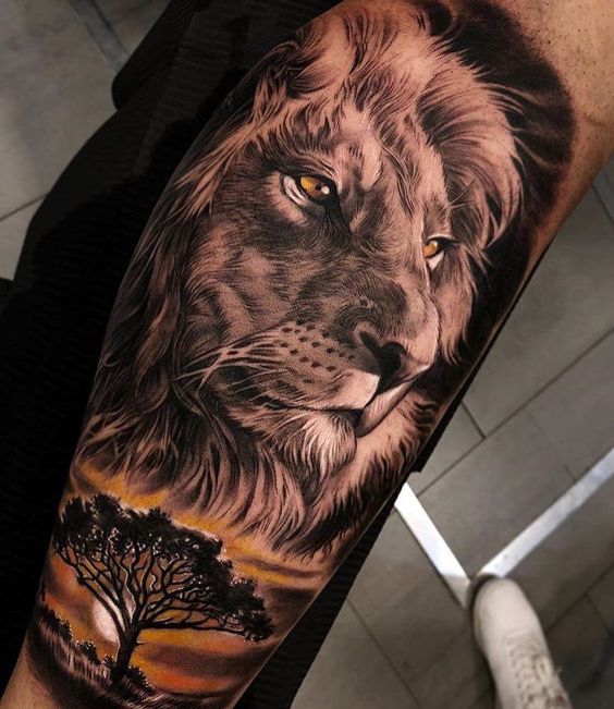 100 top idées de tatouages lion femme 79