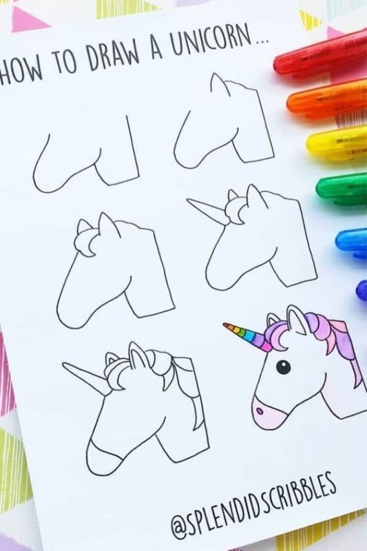 100 top idées & tutos de dessins licornes 9 100 top idées & tutos de dessins licornes 9