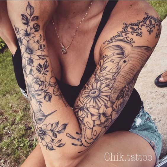 175 top idées de tatouages bras pour femme 137