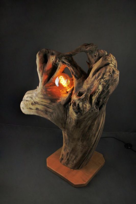 29 top idées de lampes en bois flotté 11 29 top idées de lampes en bois flotté 11