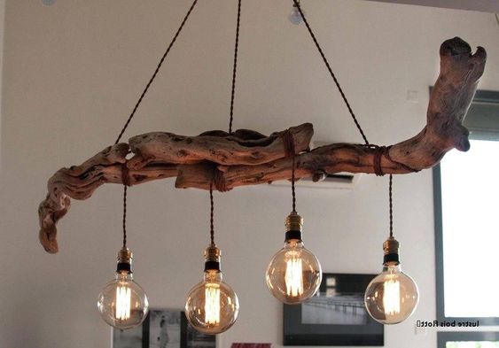 29 top idées de lampes en bois flotté 9 29 top idées de lampes en bois flotté 9
