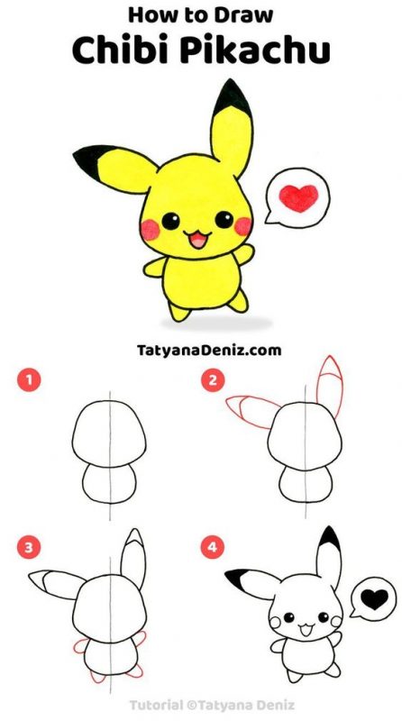 63 top idées & tutos de dessins Pikachu 25