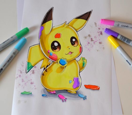 63 top idées & tutos de dessins Pikachu 43