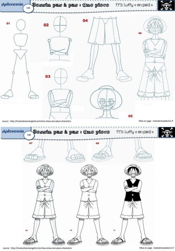 74 idées & tutos pour apprendre à dessiner One Piece 65 74 idées & tutos pour apprendre à dessiner One Piece 65
