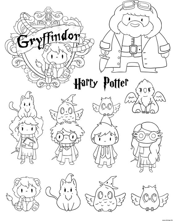 100 top idées de dessins de coloriages Harry Potter 6